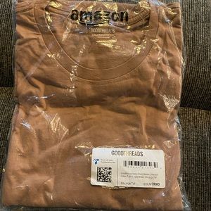 Goodthreads mens t-shirt with pocket in light brown